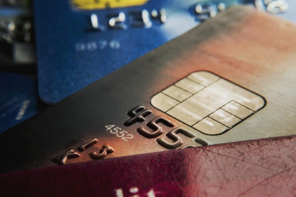 close up of credit cards